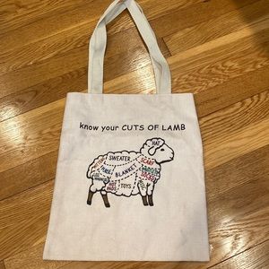 Baa Baa "Know Your Cuts of Lamb" Tote Bag
